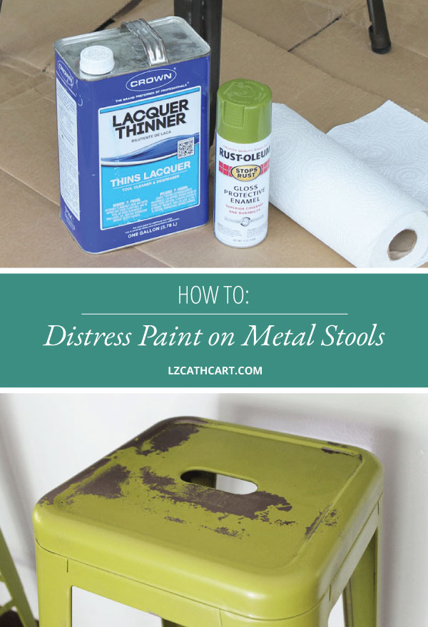 How to Paint and Distress Metal Bar Stools Like a Pro